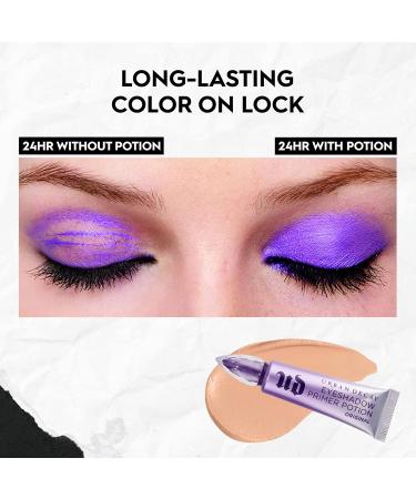 Urban Decay Eyeshadow Primer Potion Set - Nude Eye Primer for Crease-Free Makeup - Long-lasting Formula for Oily Lids - 0.33 Fl. Oz + 0.16 Fl. Oz - Buy Online on GoSupps.com