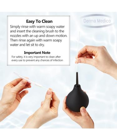 Premium Enema Bulb Douche Safe Comfortable 2 Nozzle Silicone Enema Kit for Men and Women - FDA Certified Medical Kits Fast Constipation Relief Safe Comfortable Rubber Washing Cleaning Kit 225 ML - Buy Online on GoSupps.com