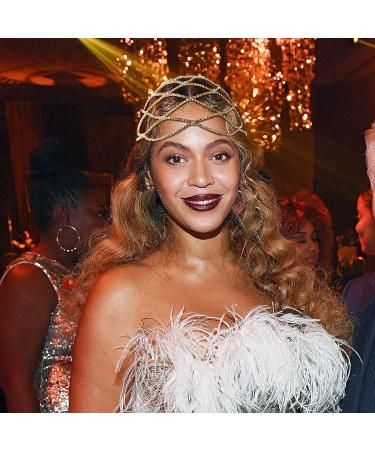 VIJIV 1920s Flapper Headpiece | Great Gatsby Crystal Rhinestone Headband for Women | Wedding Bride Accessories in Gold - Buy Online on GoSupps.com