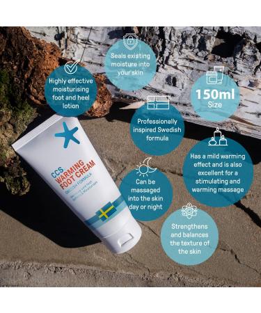 CCS Warming Foot Cream 150ml - Moisturize and Soften Dry Skin with Warming Sensation - Buy Online on GoSupps.com
