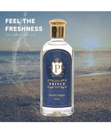 Prin ce Eau De Cologne | Unisex | Premium Long Lasting Fresh Fragrance For Men & Women | 400Ml Liquid - Buy Online on GoSupps.com