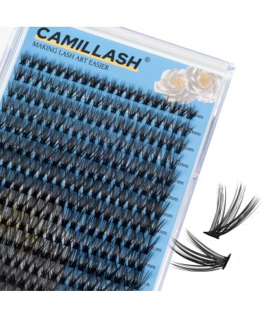 280pcs Lash Cluster Kit Volume DIY Eyelash Extensions Fluffy Individual D Curl Lashes 40D-10-16mm 40D-280pcs