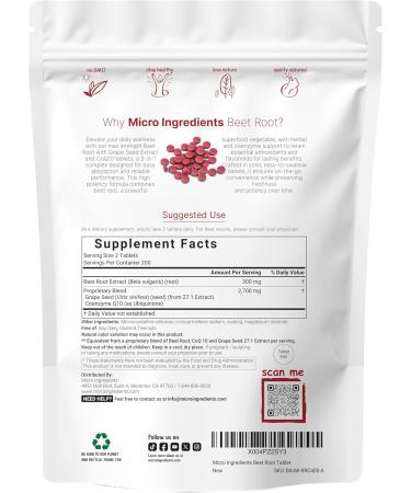 Micro Ingredients Oil of Oregano Softgels & Beet Root 3 000mg Tablets with Grape Seed + CoQ10 Bundle Pack | 4X Strength Thymoquinone with Black Seed | Natural Nitric Oxide Support - Buy Online on GoSupps.com