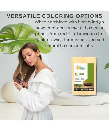 Herbs Botanica Indigo Powder for Hair | 100% Natural Indigofera Tinctoria | Organic Black Hair Dye (150g - Buy Online on GoSupps.com
