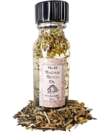 Bad Ass Bitch Oil by New Moon Vibes - Power Strength Courage Bold Energy Empowerment Assertiveness Spells Conjure Rituals - Handmade with Essential Oils & Herbs - Wicca Pagan Hoodoo Magick - Buy Online on GoSupps.com