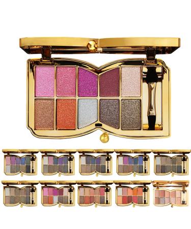 10 Colors Sparkle Shimmer Eyeshadow Palette Glitter Eyeshadow Palette Professional Makeup Glitter Eyeshadow Palette (07#)