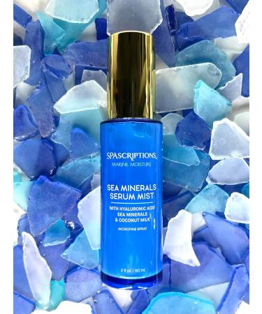 SpaScriptions Marine Moisture Sea Minerals Serum Mist - Hydrating Facial Spray with Hyaluronic Acid | 2 oz Cruelty-Free Skin Soothe & Hydration - Buy Online on GoSupps.com