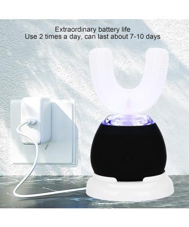 U-Shaped Kids Automatic Toothbrush 360 Smart U-Shape Toothbrush Toothbrush Electric U Shaped Toothbrush Toothbrush for Ultrasonic for Child Adult(Black) - Buy Online on GoSupps.com