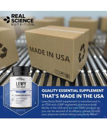 Real Science Nutrition Offers Lew-X - A Nutritional Supplement Formulated for Lewy Body Relief to Support Memory & Clarity Cognitive Enhancement Relieve Tremors Shaking and Muscle Stiffness  - Buy Online on GoSupps.com
