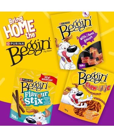 Beggin' Chew-rific Dog Treats Bacon and Cheese - 850 g Pouch (1 Pack) 850 g (Pack of 1) - Buy Online on GoSupps.com