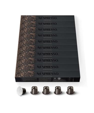 Nespresso Nespresso Original 100 Roma Coffee Capsules Intensity 8 For Ristretto & Espresso (10 packs of 10)