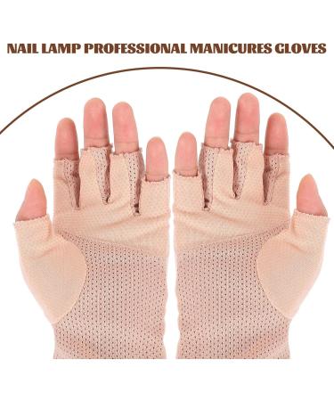 Beaupretty 1 Pair Golf Glove Gel Nail Lamp Uv Uv for Gel Nail Lamp Nail Uv Protection for Women Nail Art Anti-uv Uv Nail Fingerless Nail Supplies - Buy Online on GoSupps.com