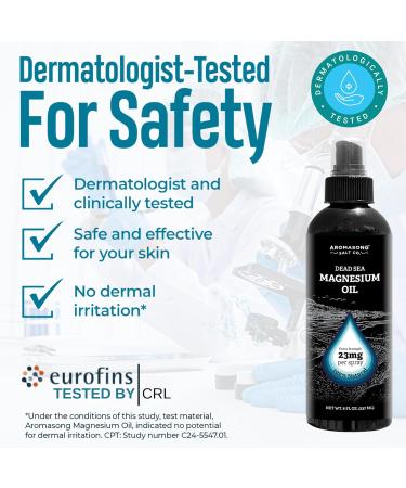 Aromasong Magnesium Oil Spray for Feet & Body 23mg Magnesium per Spray Topical Magnesium Spray for Calm Sleep & Leg Discomfort 2 Pack 8 oz Made in USA Unflavored - Buy Online on GoSupps.com