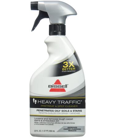 Bissell Rental Heavy Traffic Pretreat and Spot Carpet Cleaner Spray, 22 oz, Clear, 22 Fl Oz