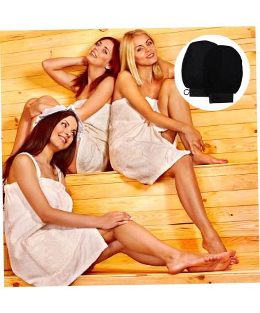 SOIMISS Moufles Exfoliants De Bain Double Face Noirs Taille Unique Gommage Corporel Massage Pour Peau S che Et Grasse Usage Quotidien - Buy Online on GoSupps.com