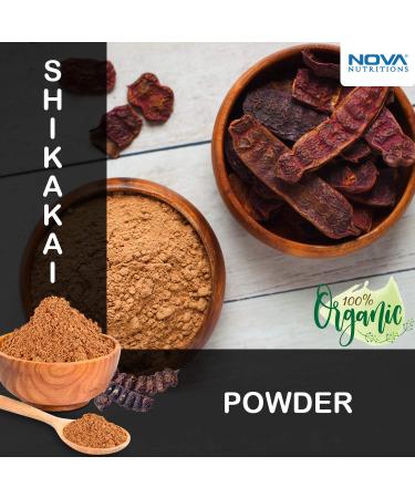 Organic Shikakai Powder 16 OZ - Natural Hair Cleanser & Conditioner | Nova Nutritions - Buy Online on GoSupps.com
