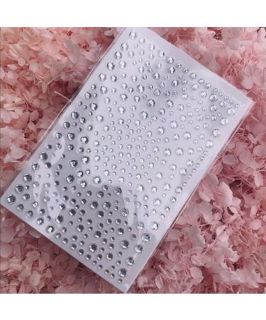 Self-Adhesive Road Stones - Glittering Rhinestone Stickers for Face & Nails | 975 Pieces in 3 Sheets - Perfect for Makeup & Jewelry Crafting - Buy Online on GoSupps.com