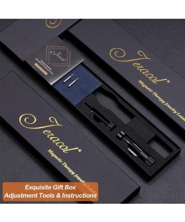 Magnetic Titanium Steel Bracelet for Men with Ultra Strength Magnets | Adjustable Wristband | Removal Tool & Gift Box Included - Buy Online on GoSupps.com