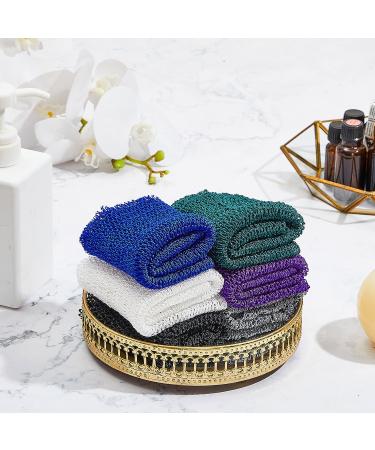 African Exfoliating Net Bath Sponge Set for Smooth Skin - 6 Pieces (Retro Color) - Buy Online on GoSupps.com
