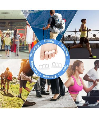 6 Pack Toe Separators & Straighteners for Bunion Relief - 3 Pairs of 3-Loop Toe Spacers for Men and Women - Yoga Toe Separator for Overlapping Toes - Buy Online on GoSupps.com