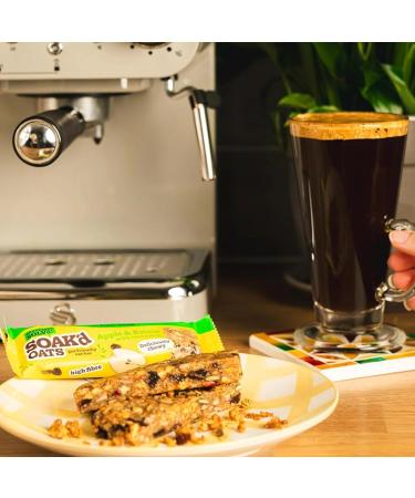SOAK'd Oats Healthy Breakfast Bars - Box of 16 x 42g Gluten Free Apple & Raisin Baked Flapjack Healthy Snacks. Deliciously Chewy & Gut Friendly High Fibre Oat Bars for Lunck Box Gym - Buy Online on GoSupps.com