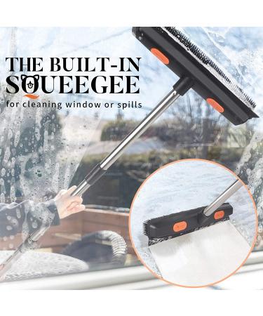 Conliwell Rubber Broom Carpet Rake for Pet Hair Removal | Portable Pet Hair Remover with Squeegee | Lint Brush for Fluff Carpet, Hardwood Floor, Tile, Window - Buy Online on GoSupps.com