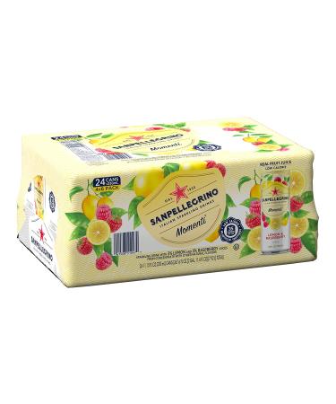 Sanpellegrino Momenti Lemon and Raspberry Sparkling Drink 24-Pack - 11.15 Fl Oz Cans - Buy Online on GoSupps.com