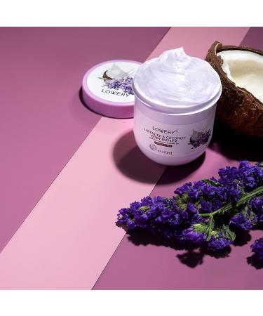 LOVERY Lavender & Coconut Body Butter - 6oz Ultra-Hydrating Shea Cream with Jojoba Oil & Vitamin E - Natural Moisturizer for All Skin Types - International Shipping Available - Buy Online on GoSupps.com