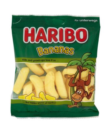 HARIBO Haribo Bananas gummy candies fruit flavor perfect for parties and sweet moments of relaxation - 100g