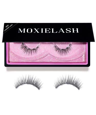 MoxieLash Magnetic Eyelashes - Classy | Reusable Magnetic Lashes No Glue or Alcohol Natural Wispy Look - Add Subtle Volume & Length Professional Faux False Eyelashes - Silk - 1 Pair 1 Pair (Pack of 1) Classy
