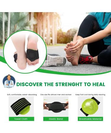 3 Pairs Arch Support Brace Compression Sleeves for Plantar Fasciitis Relief - Universal Size for Men and Women - Buy Online on GoSupps.com