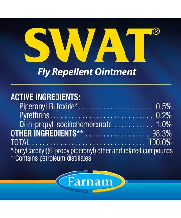 Farnam SWAT Fly Repellent Ointment 7oz - For Horses, Ponies & Dogs - Buy Online on GoSupps.com