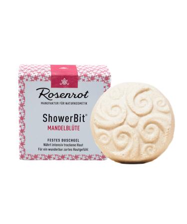 Rosenrot Naturkosmetik - ShowerBit - firm shower gel almond blossom - 55g - nourishes intensively dry skin For a wonderfully soft skin feeling.