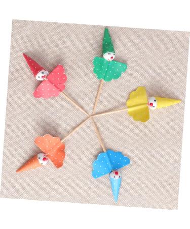 KOMBIUDA 80pcs Cake Toppers Cake Decorations Fruit Decor Cupcake Decoration Cupcake Topper Cake Decorating Supplies Cupcake Stick Cupcake Topping Birthday Cake Topper Clown Toothpick - Buy Online on GoSupps.com