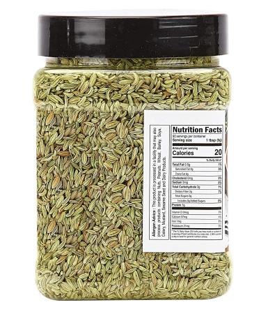 Zayd Organics USDA Organic Fennel Seeds Whole Saunf 16oz (454g) - Buy Online on GoSupps.com
