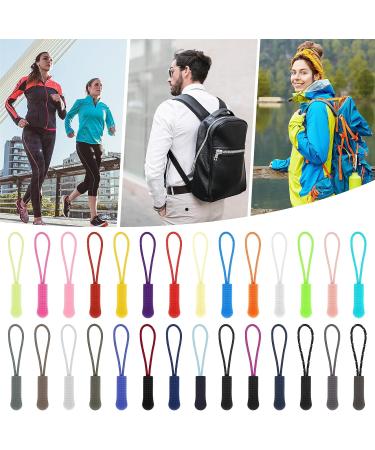 Comnico 56-Piece Zipper Puller Set - 28 Colors Nylon Replacement Zippers for Luggage Backpacks Handbags & More - Buy Online on GoSupps.com