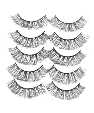 5 Pairs Dense False Eyelash wispy lashes cat eye lashes women false eyelashes natural lashes eyelash natural look lash stuff girls lashes Russia Miss Imitation curly