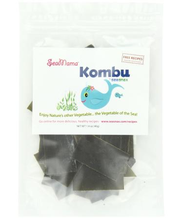 SeaSnax SeaMama Kombu Seaweed Flakes, Ready to Eat & Great for Soups, 1.4 Ounce