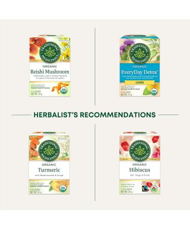 Traditional Medicinals - Organic Nettle Leaf Herbal Tea (Pack of 1) - Sustainably Sourced Fair Wild Nettle - 16 Tea Bags Total Tea Nettle Leaf 16 Count (Pack of 1) - Buy Online on GoSupps.com