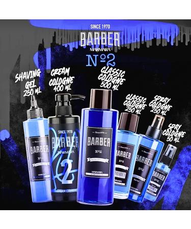 Marmara Barber Cologne - Best Choice of Barbers and Traditional Shaving Fans No:2 Series (250ml x 12 Bottles) - Buy Online on GoSupps.com