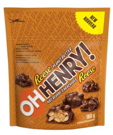 OH HENRY! Bite Sized Pieces with REESE Peanut Butter 180g/6.3oz Imported from Canada