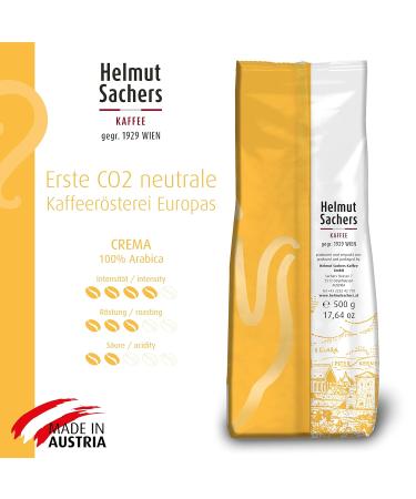Helmut Sachers Coffee Crema - 100% Arabica Whole Beans Intensity 4/5 - 3 x 500g Pack - Premium International Shipping - Buy Online on GoSupps.com