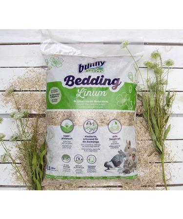 Bunny Bedding Linum | 12.5L Natural Linen Litter for Dwarf Rabbits & Rodents | Cozy Dry Habitat Solution - Buy Online on GoSupps.com