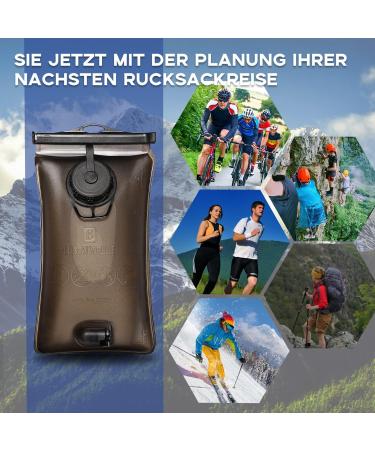 Buy BBAIYULE BPA-Free Drinking Bladder 2L/3L - Insulated Water Bag with Dual Openings | Tasteless Hydration System for Outdoor Adventures - Buy Online on GoSupps.com