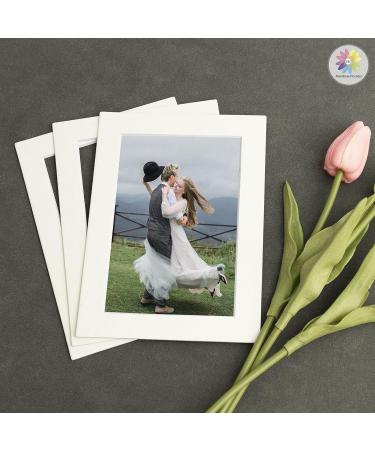 Pack of 10 5x7 Ivory Turret Color Mats - Acid-Free 4-Ply for Pictures - Mat Board Center - Buy Online on GoSupps.com