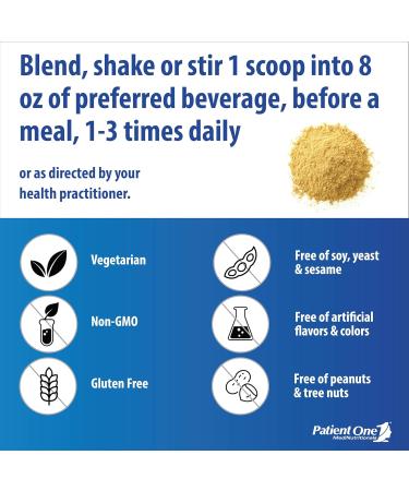 Patient One GastroOne - Powder Supplement for GI Lining & Digestive Health | Glutamine DGL Ginger & More | 6.35 oz - Shop Internationally - Buy Online on GoSupps.com