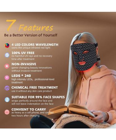 CLETINA Infra Red & Red/Blue Light Therapy LED Face Mask for Anti-Aging & Skin Rejuvenation - Buy Online on GoSupps.com