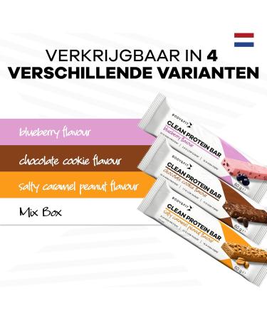 Body Fit Body & Fit Clean Protein Bar Protein Bar Protein Bar High in Fiber Salty Caramel Peanut Flavor 720 grams 12 bars - Buy Online on GoSupps.com