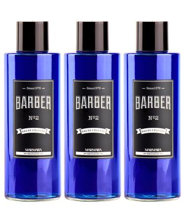 barber marmara Marmara Barber Cologne - Best Choice of Barbers and Traditional Shaving Fans No:2 Series (500ml x 3 Bottles)