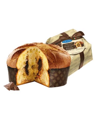 Giusto Sapore Italian Panettone Premium Chocolate Gourmet Bread 26.4 Ounce - Traditional Dessert - Imported from Italy and Family Owned